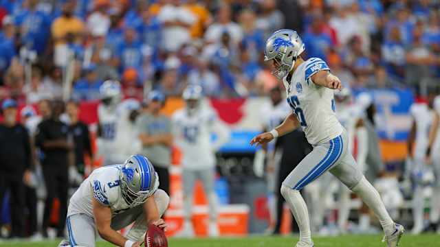 Detroit Lions kicker Riley Patterson